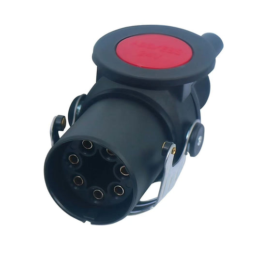Durable rubber base for ABS connector with wire harness for trailer and semi-trailer electrical systems