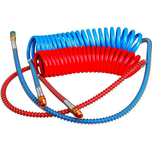 Flexible and leak-free air brake coil hose for trailers and heavy-duty trucks