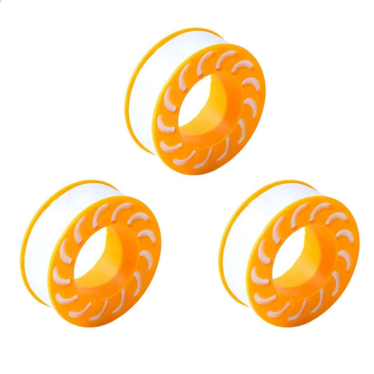 Anti-leak PTFE tape set, 3 rolls, 10m each, waterproof and long-lasting for pipe joints