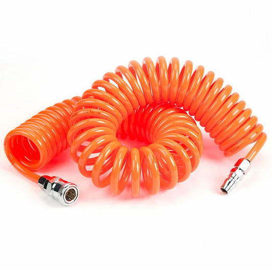 Industrial-grade PU coiled air hose, explosion-proof 5x8mm tubing