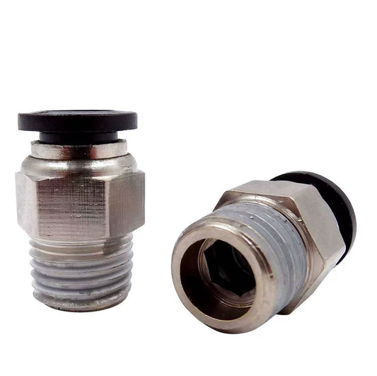 Quick-connect brass air hose fitting
