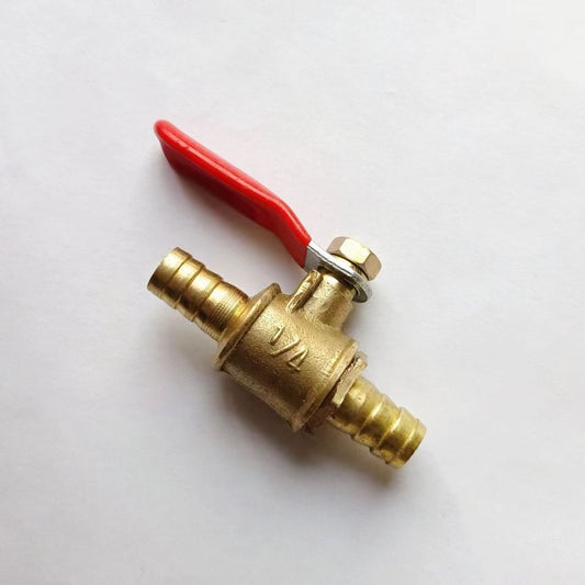 Corrosion-resistant air line ball valve for commercial vehicle pneumatic lines