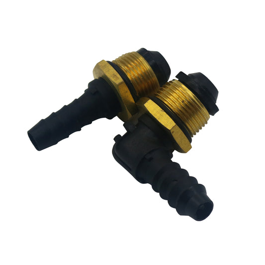 High-pressure brake system quick connector for commercial vehicles