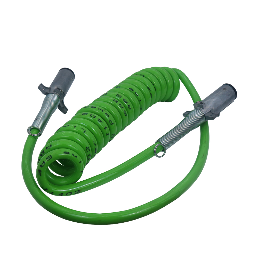 PU 7-core trailer electrical cable, long-tail design, suitable for trucks, tractors, and semi-trailers