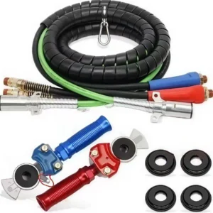 3-in-1 ABS Air Power Line Kit (12ft / 15ft) - Air Brake Hoses & 7-Way Electrical Cord | Victory Technology