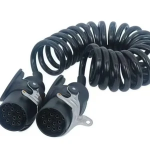 15-Way Coiled Trailer Electrical Cable (ISO 12098) - EBS & ABS Power | Victory Technology
