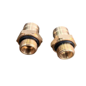 Straight Brass Fittings for air, fluid, and pneumatic systems. Available in male, female, barb, compression, Metric, BSP, and NPT thread types